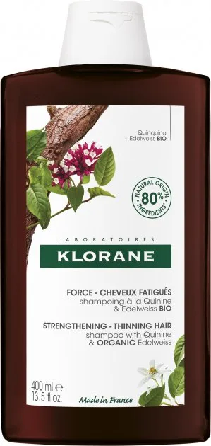 Шампунь Klorane (Клоран) Хінін та Едельвейс Біо 400 мл