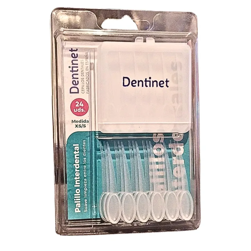 Палички м'які міжзубні палички для чищення між зубами Dentinet 24 шт.