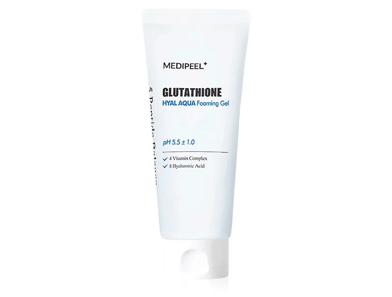 Зволожуючий гель-пінка для вмивання обличчя Medi-Peel Glutathione Hyal Aqua Foaming Gel, 150мл