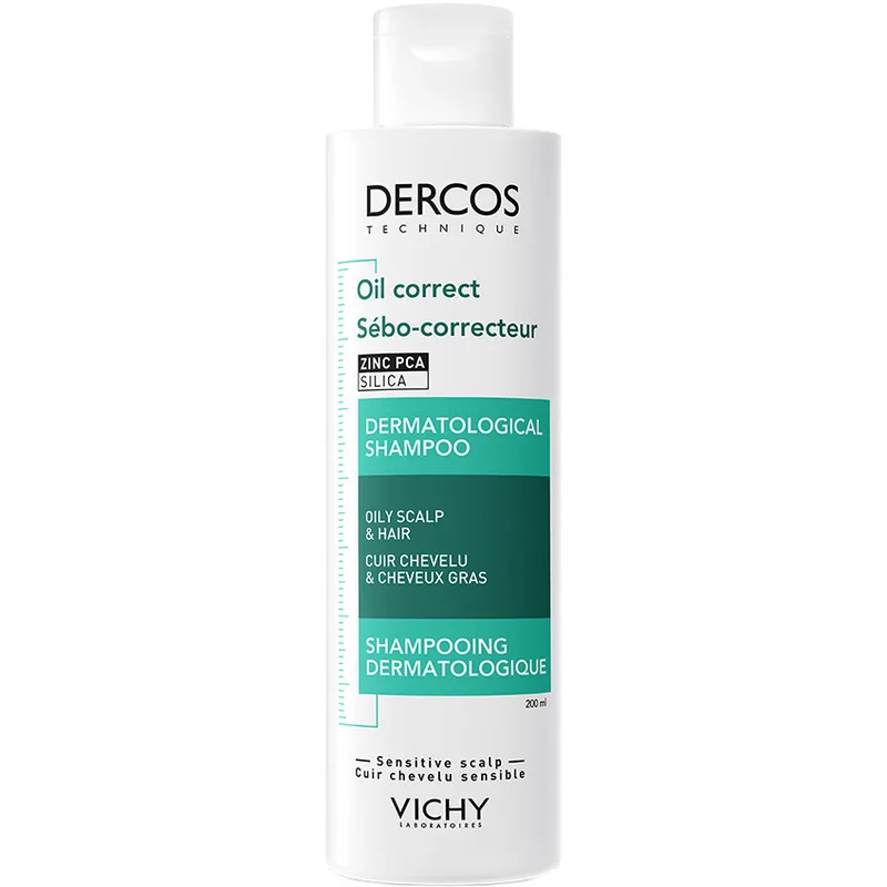 Дерматологічний шампунь Vichy Dercos Себорегулюючий для Жирного волосся 200 мл (3337875874366)