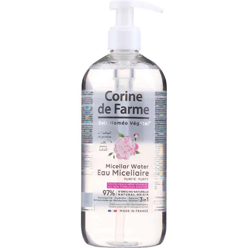Міцелярна вода Corine de Farme (Корін Де Фарм) Purity для обличчя 500 мл