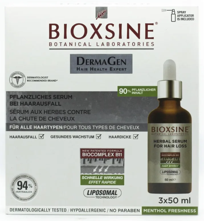 Сироватка Bioxsine DermaGen проти випадіння волосся 3х50 мл