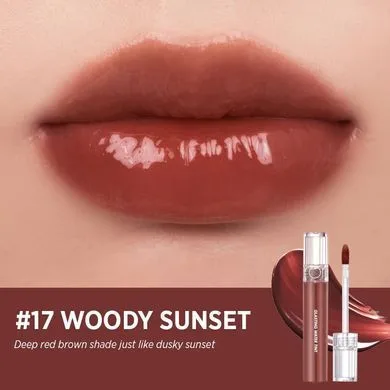 rom&nd Glasting Water Tint – блиск для губ з ефектом тінту 17 Woody Sunset