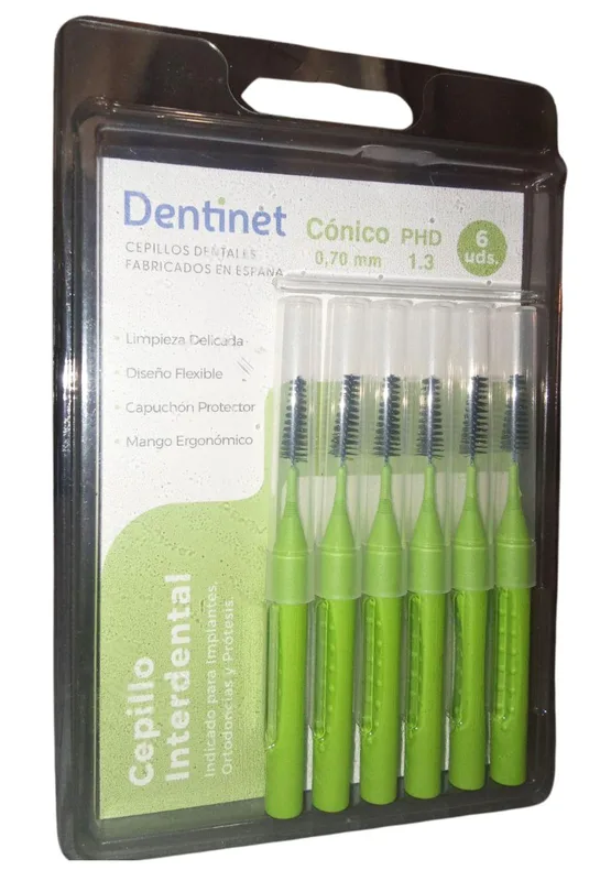 Набір міжзубних йоржів Dentinet Nano 0,70 мм/ d 1,3 мм 6 шт