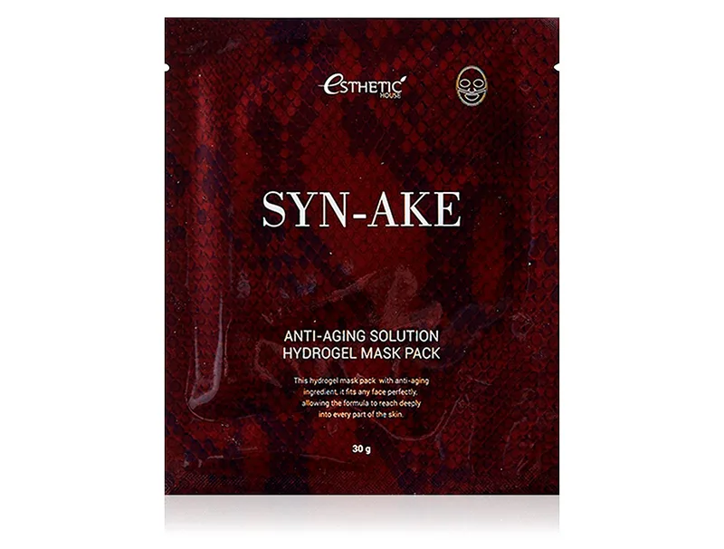 Гідрогелева маска для обличчя зі зміїним пептидом Esthetic House Syn-Ake Anti-Aging Solution Hydrogel Mask