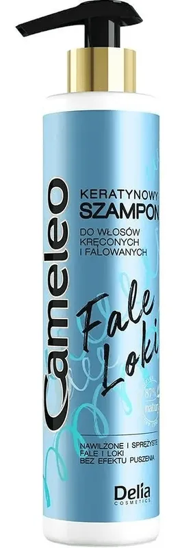 Шампунь для волосся Delia CAMELEO WAVES CURLS для кучерявого волосся кератиновий, 250 мл
