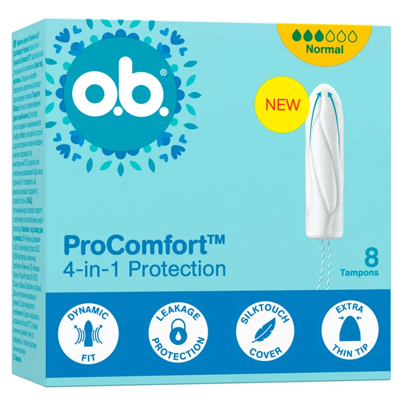 Тампони гігієнічні жіночі O.B. (Обі) ProComfort Normal (ПроКомфорт Нормал)