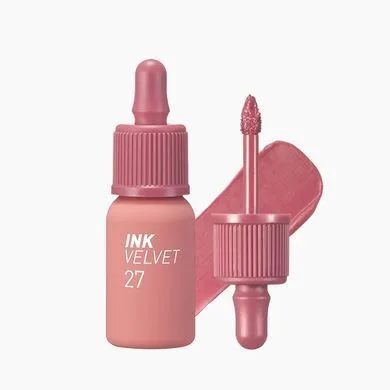 Peripera Ink The Velvet – стійкий вельветовий тінт для губ 27 Strawberry Nude