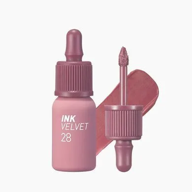 Peripera Ink The Velvet – стійкий вельветовий тінт для губ 28 Mauveful Nude