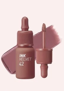 Peripera Ink The Velvet – стійкий вельветовий тінт для губ 42 Pinkish Nude