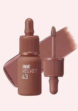 Peripera Ink The Velvet – стійкий вельветовий тінт для губ 43 Caffeine Nude