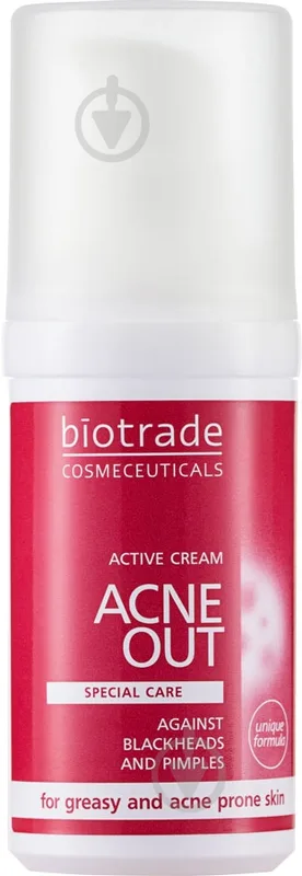 Крем для обличчя Biotrade Acne Out проти вугрового висипання, 30 мл (3800221840266)