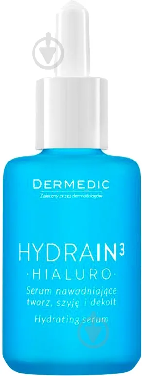 Сироватка Dermedic Hydrain 3 Hialuro для обличчя, шиї та зони декольте 30 мл