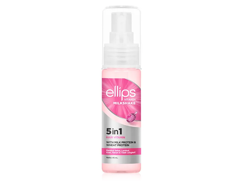 Незмивний спрей-догляд для волосся 5в1 з протеїнами Ellips 5in1 Hair Vitamin Milkshake Spray, 45мл
