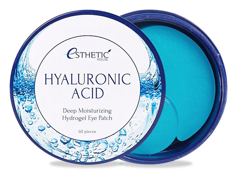 Гідрогелеві патчі під очі з гіалуроновою кислотою Esthetic House Hyaluronic Acid Hydrogel Eye Patch, 60шт