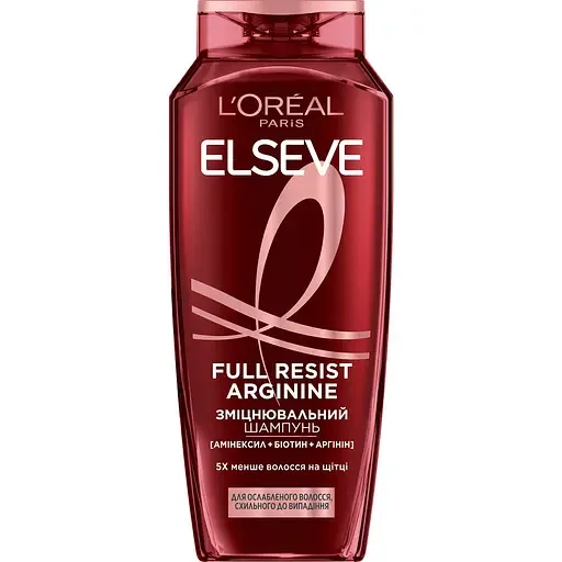 Шампунь для ослабленого волосся L’Oréal Paris Elseve Full Resist Arginine+Aminexil 250 мл