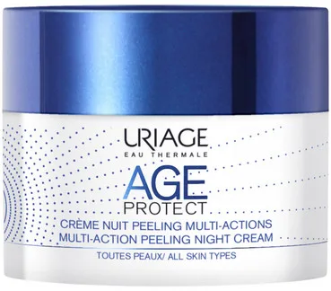 Age Protect крем-пілінг нічний для корекції вікових змін Uriage Age Protect Multi-Action Peeling Night Cream