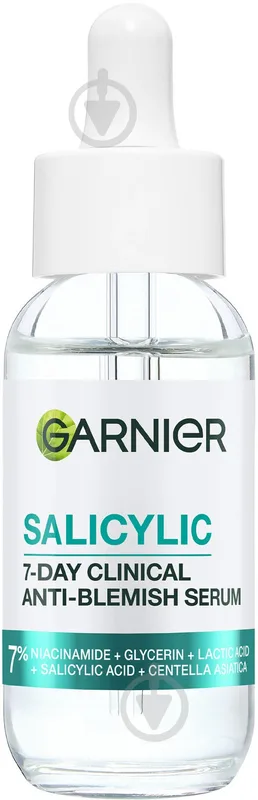 Cироватка Garnier Skin Naturals із саліциловою кислотою проти недосконалостей шкіри обличчя 30 мл
