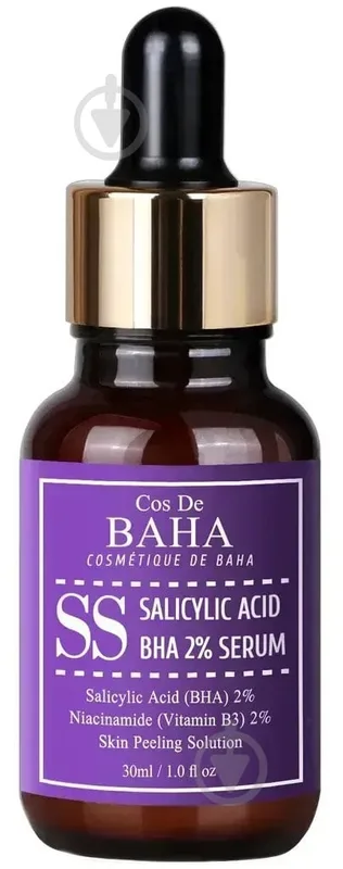 Серум для обличчя Cos de BAHA з саліциловою кислотою 2% 30 мл 1 шт.