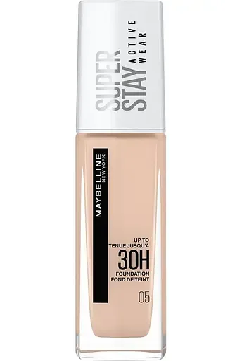 Стійкий тональний крем для обличчя Maybelline New York Super Stay 30H, відтінок 05 (Light Beige), 30 мл (B3352300)