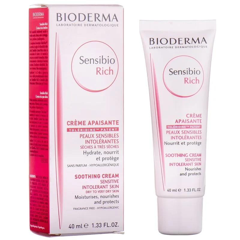 Крем для обличчя BIODERMA (Біодерма) Сансибіо Річ очищуючий насичений для сухої і дуже сухої шкіри 40 мл