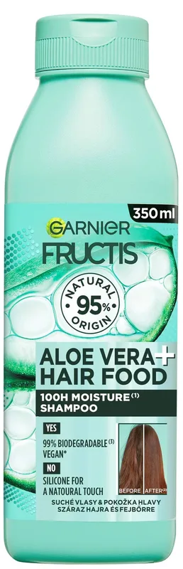 Шампунь Garnier Fructis Aloe Hair Food Shampoo 96% для сухого волосся 350 мл