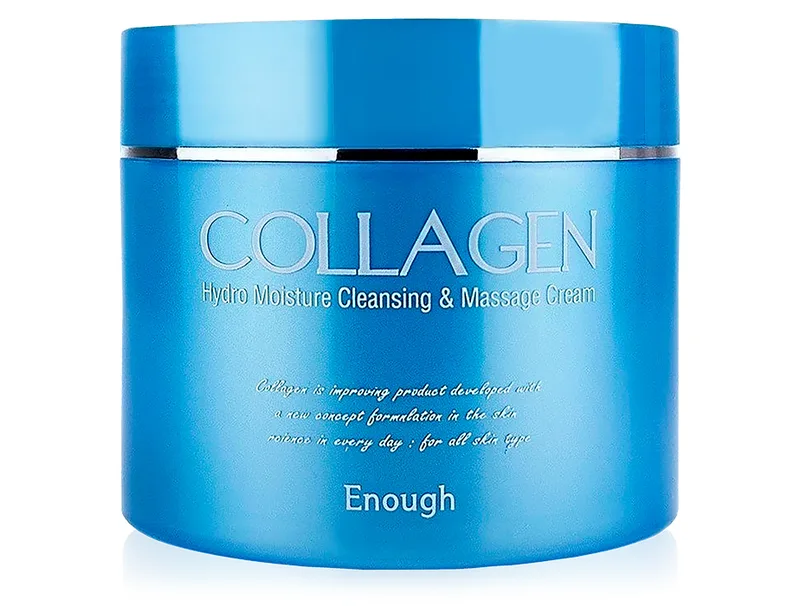 Зволожуючий масажний крем для обличчя та тіла з колагеном Enough Collagen Hydro Moisture Cleansing & Massage Cream, 300мл