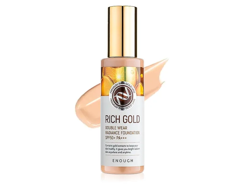 Омолоджуючий тональний крем для обличчя із золотом Enough Rich Gold Double Wear Radiance Foundation SPF 50+ PA+++