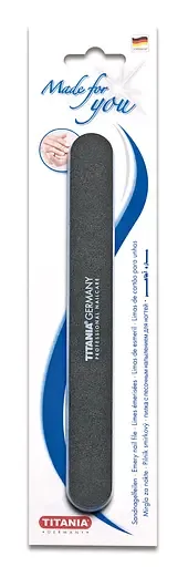 Пилочка для нігтів Titania Profi, 18 см, сірий (1032)