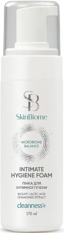 Пінка для інтимної гігієни Cleanness+ SkinBiome Intimate Hygiene Foam 170 мл