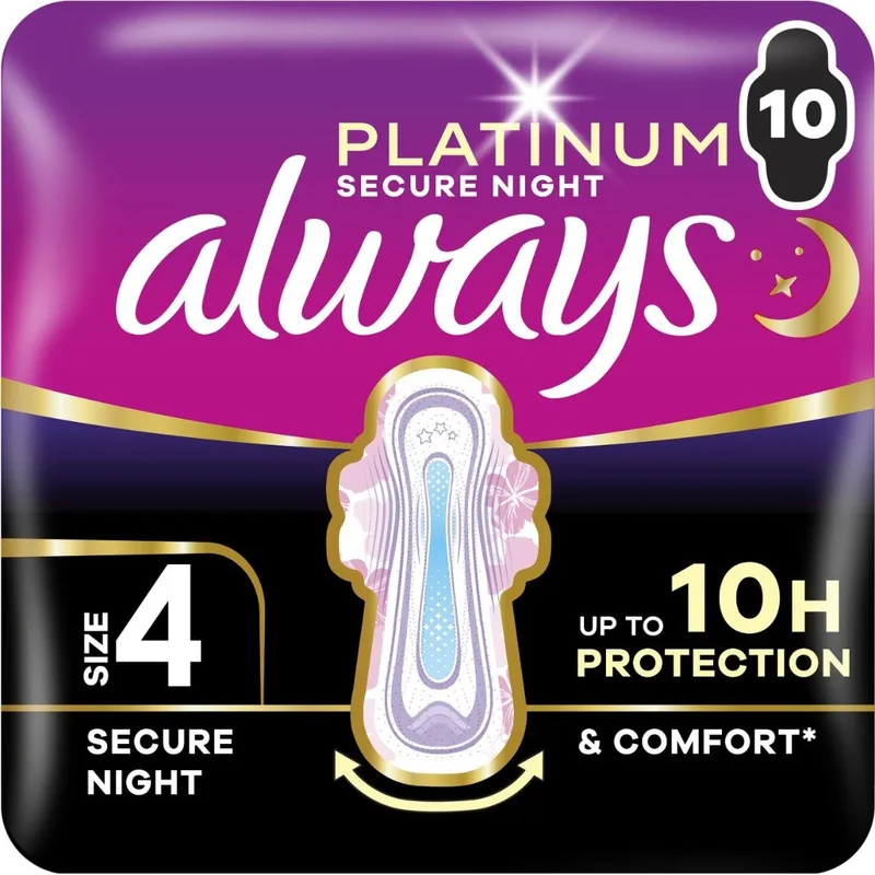 Гігієнічні прокладки Always Platinum Secure Night