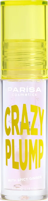 Блиск-плампер для губ PARISA Lipgloss Crazy Plump №101 Clear plump