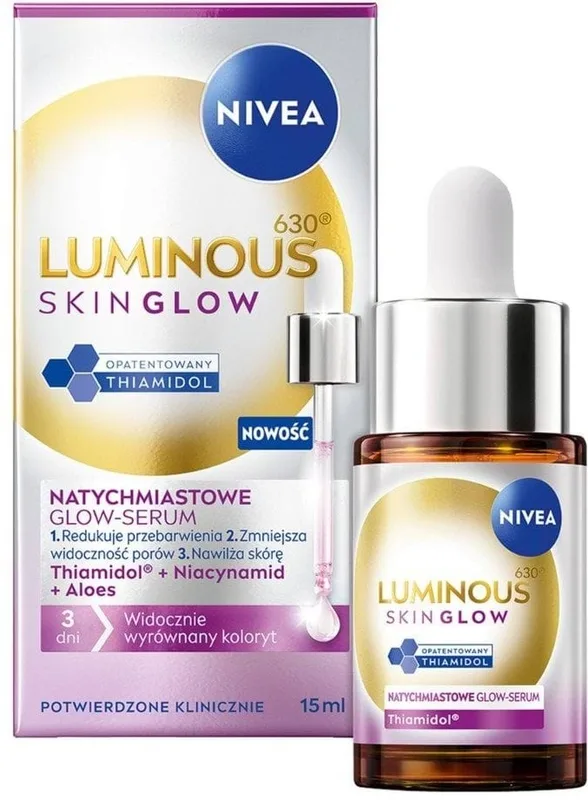 Сироватка NIVEA Luminous630 Skin Glow Serum для миттєвого сяяння шкіри обличчя