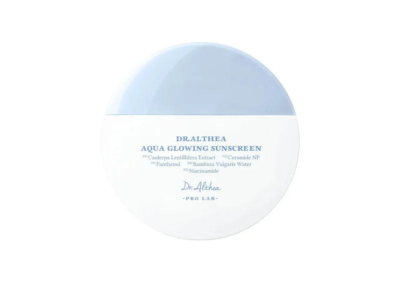 Зволожувальний сонцезахисний крем 45 мл Dr.Althea aqua glowing sunscreen spf 50+ pa++++