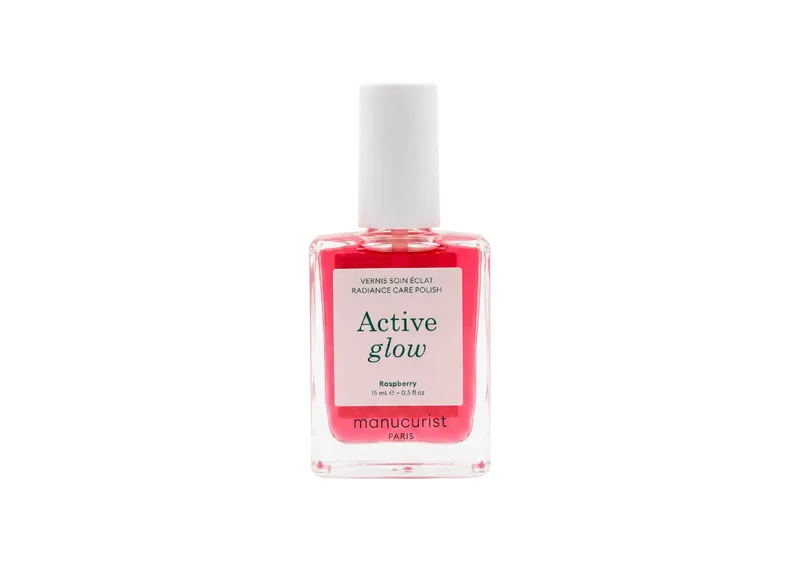 Лак для нігтів з персиково-рожевим глянцевим ефектом MANUCURIST Active Glow Raspberry 15 мл
