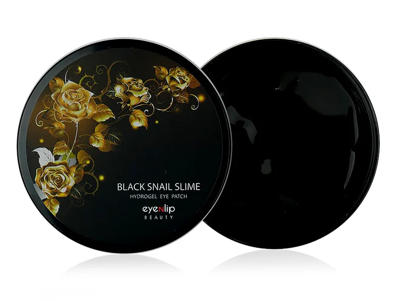 Гідрогелеві патчі під очі з муцином чорного равлика Eyenlip Black Snail Slime Hydrogel Eye Patch, 60шт