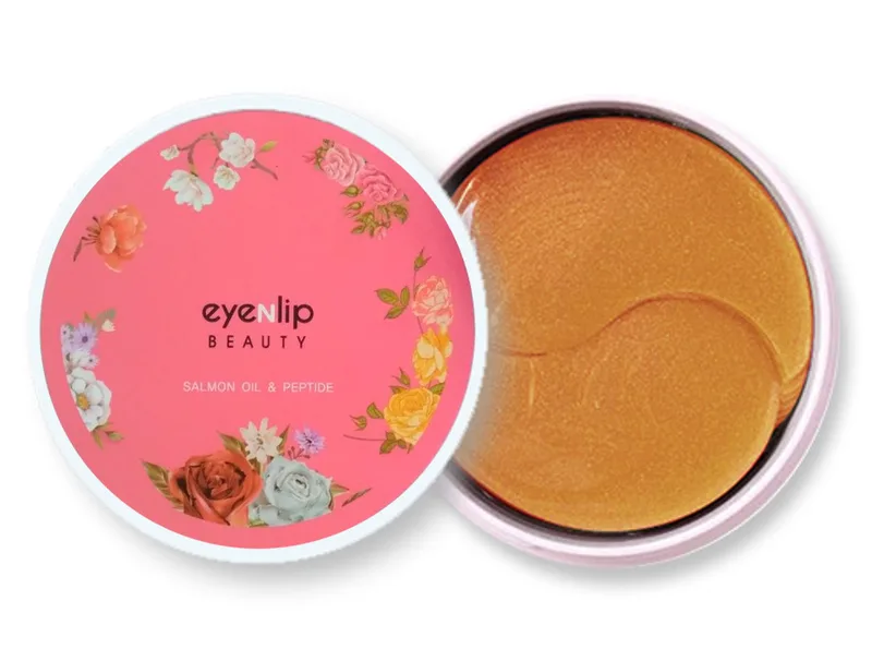 Гідрогелеві патчі під очі з лососевою олією та пептидами Eyenlip Salmon Oil & Peptide Hydrogel Eye Patch, 60шт