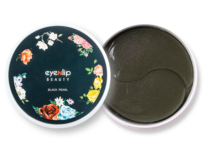 Гідрогелеві патчі під очі з пудрою чорних перлів Eyenlip Black Pearl Hydrogel Eye Patch, 60шт