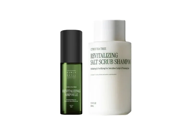 Акційний набір CURLYSHYLL Revitalizing Ampoule + Revitalizing Salt Scrub Shampoo