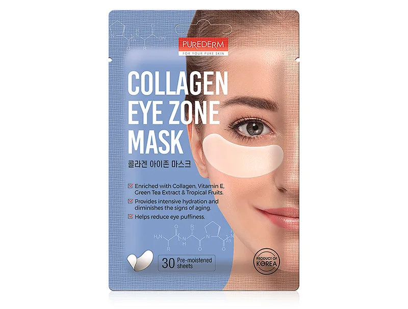 Колагенові патчі під очі Purederm Collagen Eye Zone Mask, 30шт