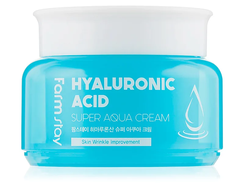 Зволожуючий крем для обличчя з гіалуроновою кислотою FarmStay Hyaluronic Acid Super Aqua Cream, 100мл