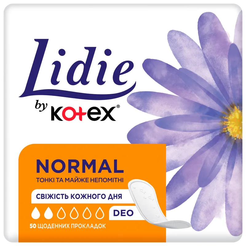 Прокладки жіночі щоденні LIDIE (Лідія) Deo (Део) 50 шт