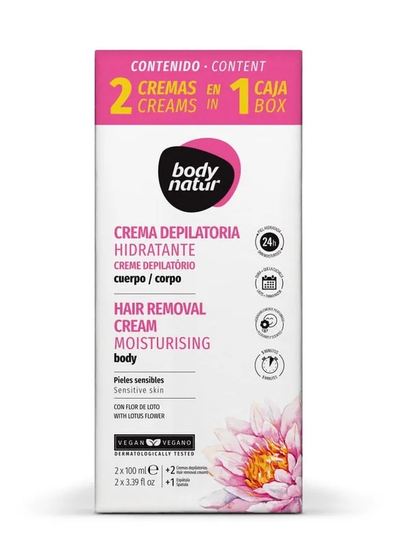 Крем для депіляції Body Natur для чутливої шкіри, 2 х 100 мл