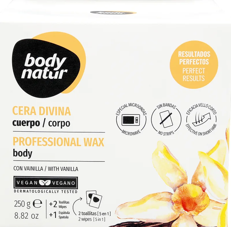 Віск для депіляції тіла Body Natur, 250 г+2 серветки