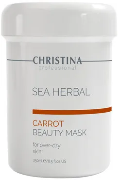 Морквяна маска для сухої, роздратованої, чутливої шкіри Christina Sea Herbal Beauty Mask Carrot