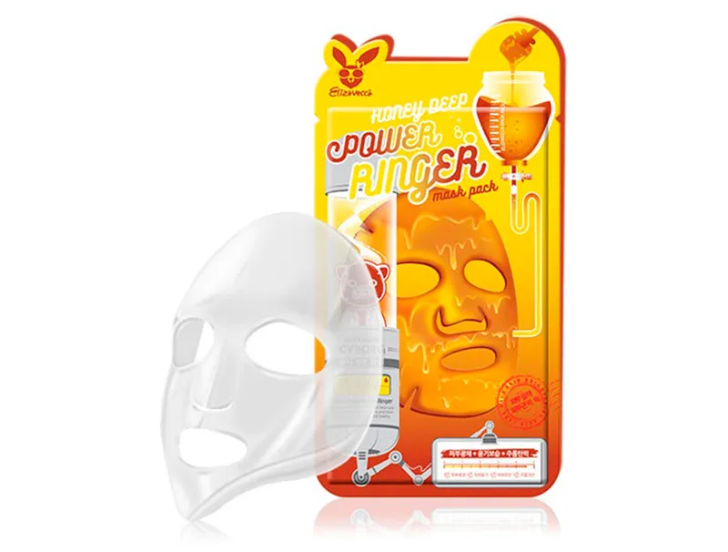 Поживна маска для обличчя з екстрактом меду Elizavecca Honey Deep Power Ringer Mask