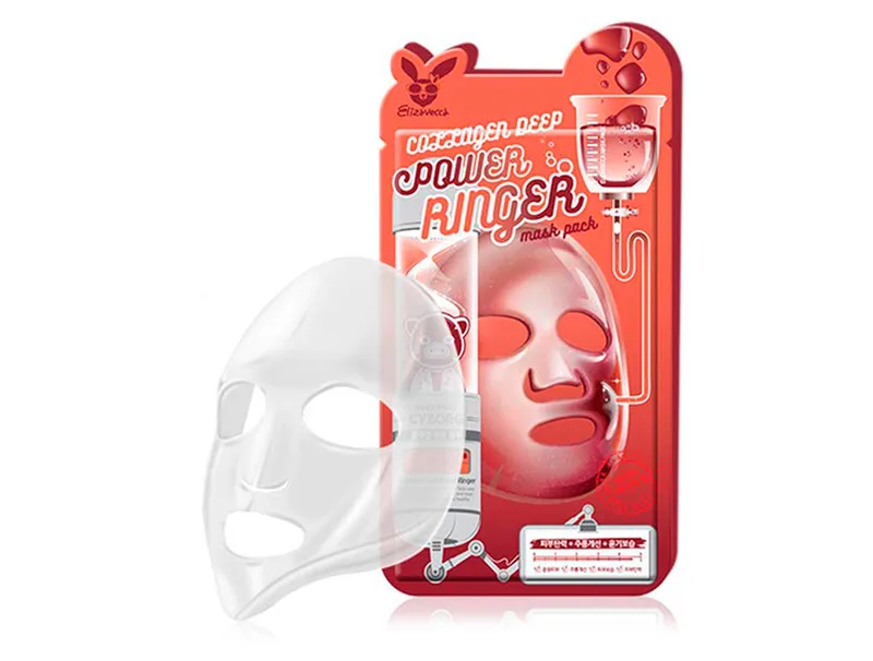 Колагенова маска для обличчя Elizavecca Collagen Deep Power Ringer Mask