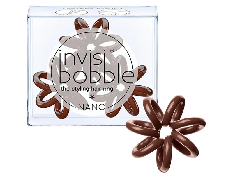 Резинка для волосся Invisibobble Nano Pretzel Brown, 3шт