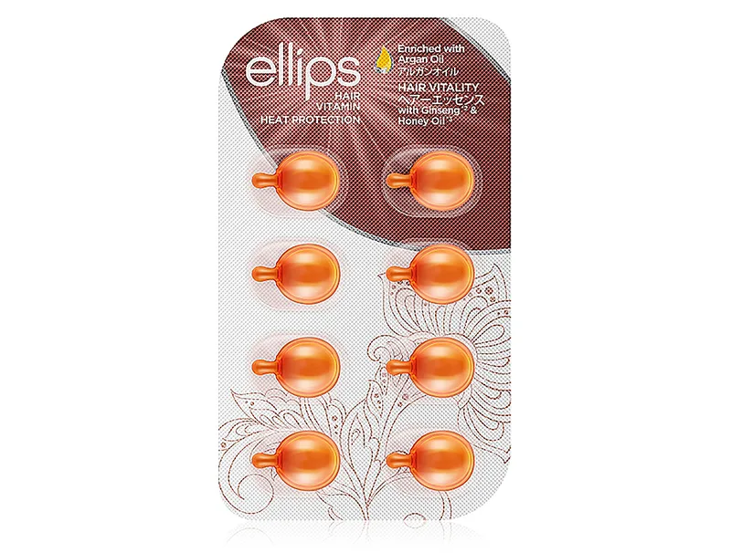 Сироватка для волосся «Здоров'я волосся» з женьшенем та медом Ellips Hair Vitamin Hair Vitality With Ginseng & Honey Oil