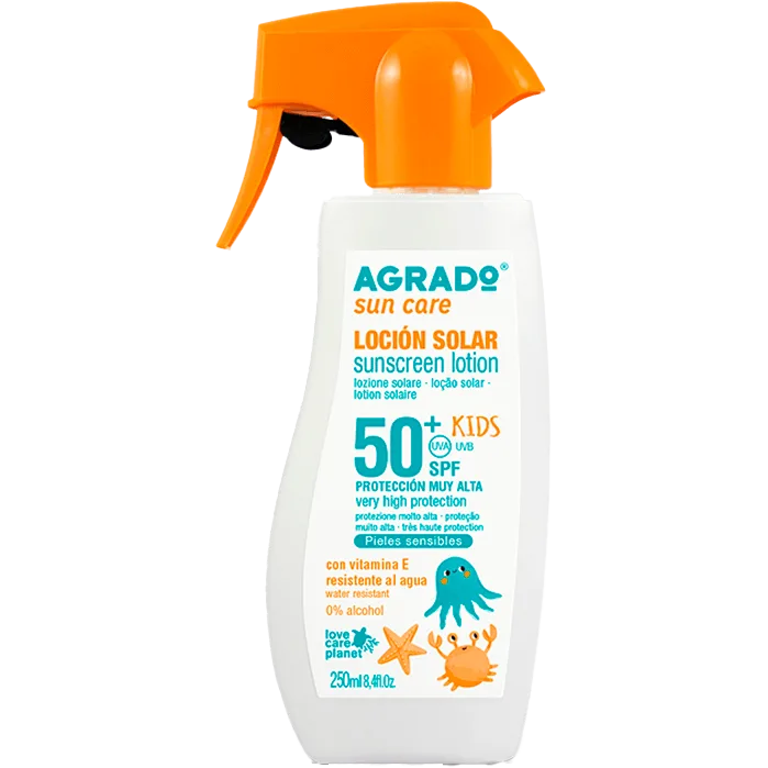 Лосьйон Agrado (Аградо) сонцезахисний для дітей Kids SPF50+ 250 мл